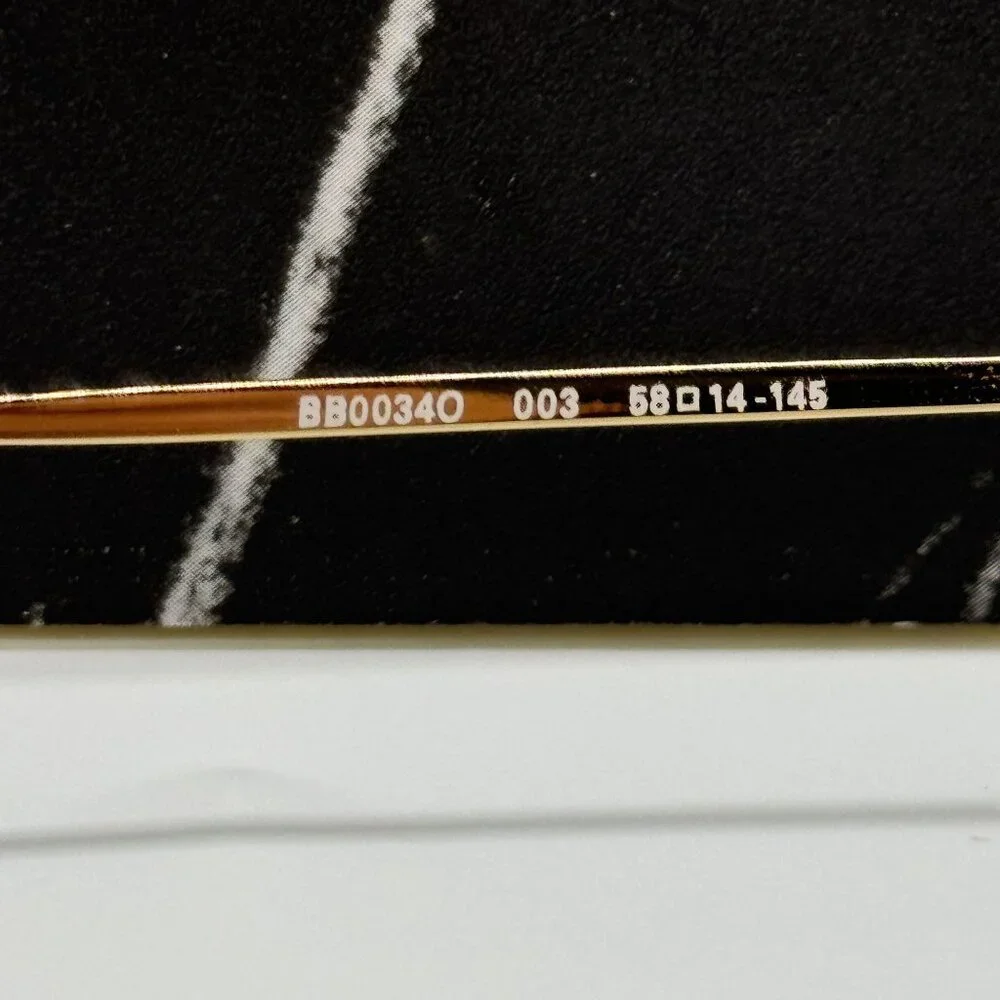 NEW BALENCIAGA BB0034O 003 CAT EYE GOLD WOMEN EYEGLASSES BALENCIAGA